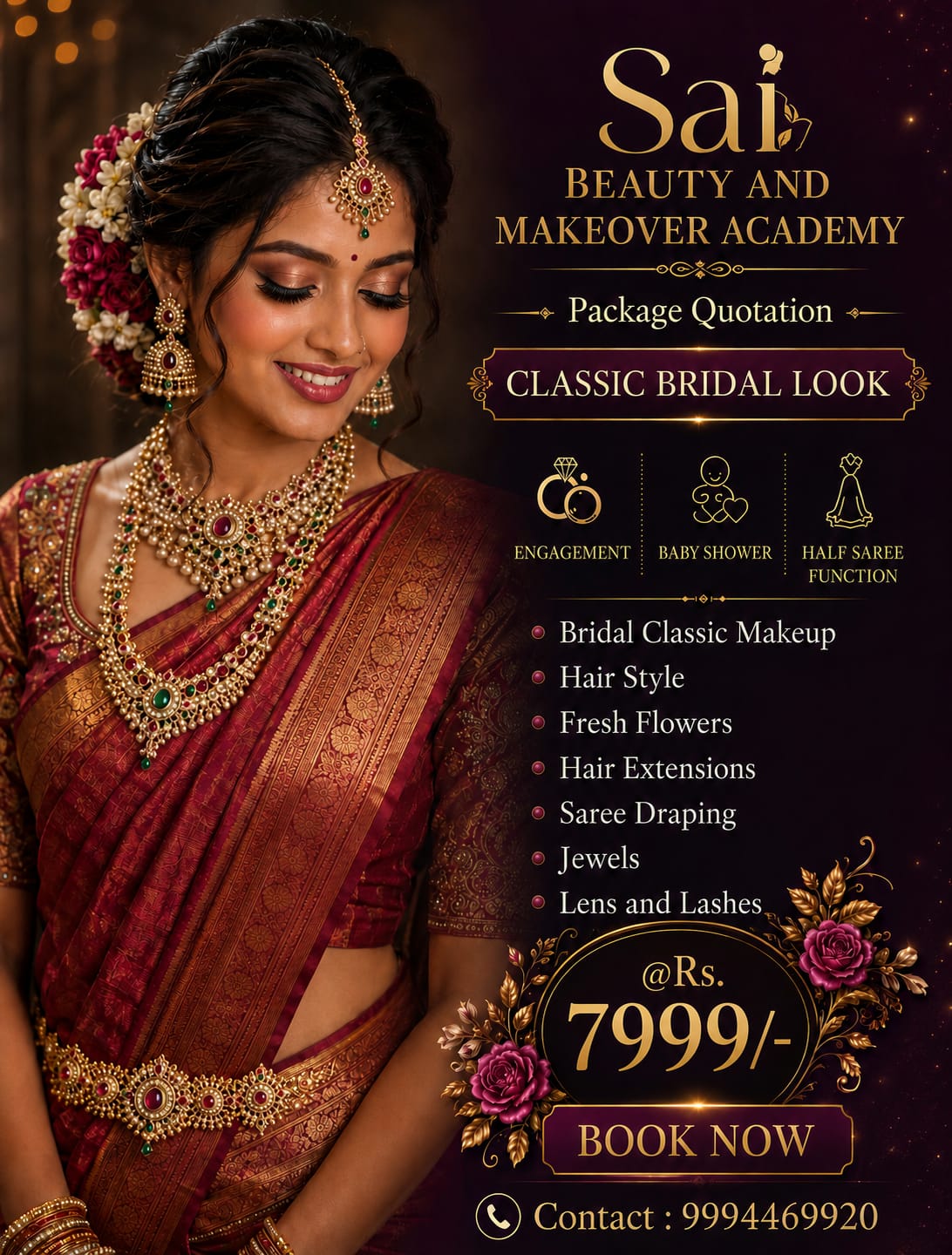 Classic Bridal Look package quotation