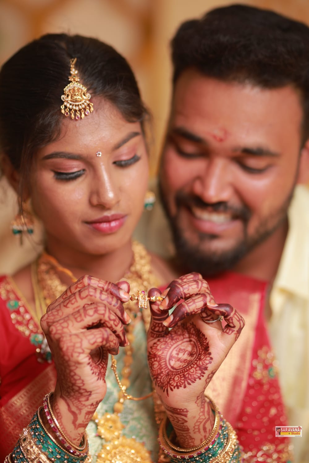 Couple during wedding ceremony close-up